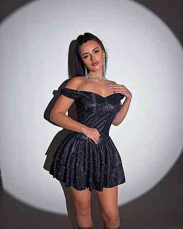 Жіноча вечірня святкова міні-сукня трикотаж люрекс Одеса