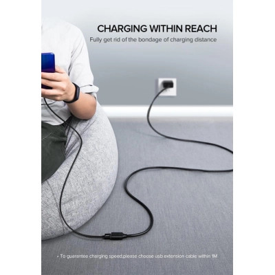 Дата кабель USB 3.0 AM/AF 1.5m US129 black Ugreen (30126) Винница - изображение 9