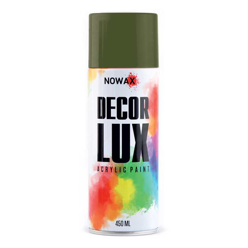 Краска акриловая Nowax Spray Оливковая 450мл Львов - изображение 1