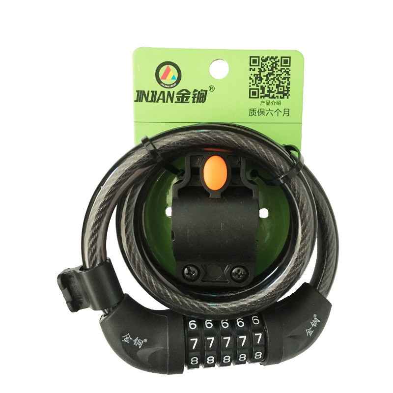 Велосипедний тросовий кодовий замок 1200*10 з власникам Feel Fit Бровари - фото 5