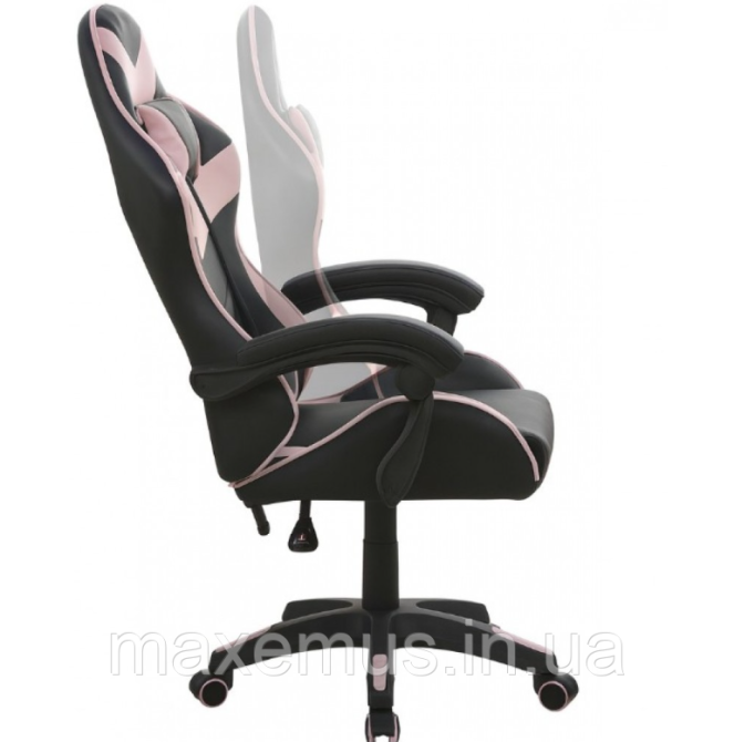 Кресло геймерское раскладное Bonro BN-810 игровое компьютерное кресло стул для компьютера розовый Мостиска - изображение 3