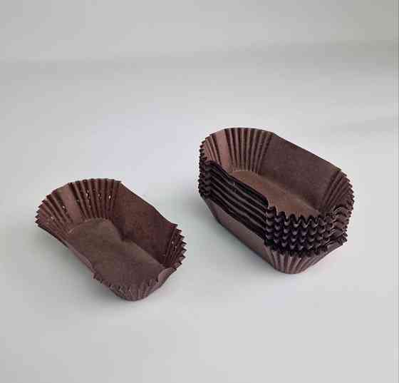 Тартолітка для чизкейка П8 Прямокутна коричнева (35х80х30) (100 шт.) (1 уп.) Харків