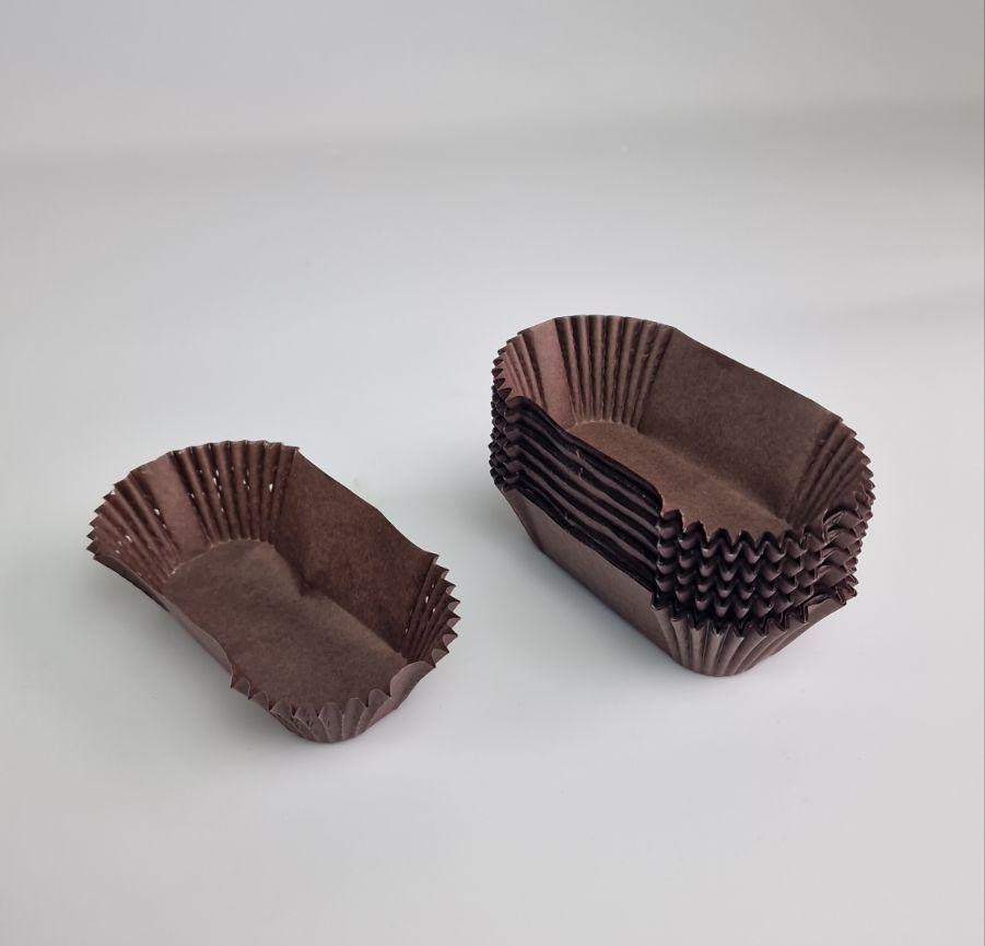 Тартолітка для чизкейка П8 Прямокутна коричнева (35х80х30) (100 шт.) (1 уп.) Харків - фото 4