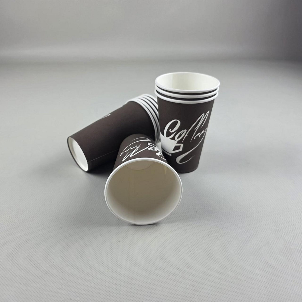 Стакани паперові одноразові. 340 мл "Coffee" (50 шт) Харків - фото 2
