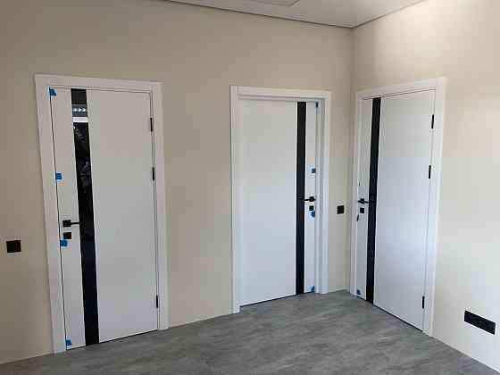 Двери PLATO LINE PTL4.  Полотно, эко-шпон Белый мат Киев