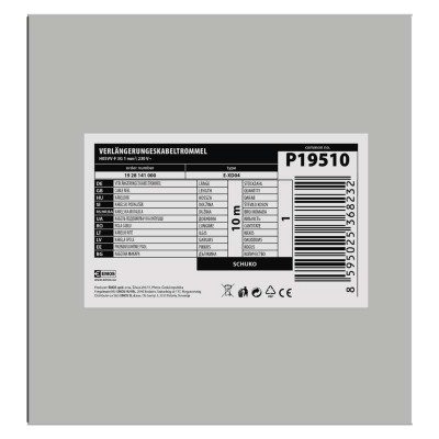 Мережевий подовжувач EMOS катушка 4 роз., 10 м (P19510) Вінниця - фото 6