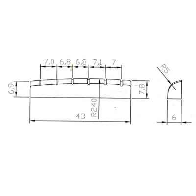 Порожок для гитары Paxphil NT014 Black Винница