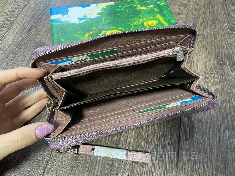 Женский пудровый кошелёк клатч на молнии из натуральной кожи Marco Coverna MC-7002-6 Киев - изображение 3