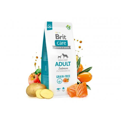 Корм сухой Brit Care Dog Grain-free Adult для взрослых собак малых и средних беззерновых пород с лососем 1 кг Киев - изображение 4
