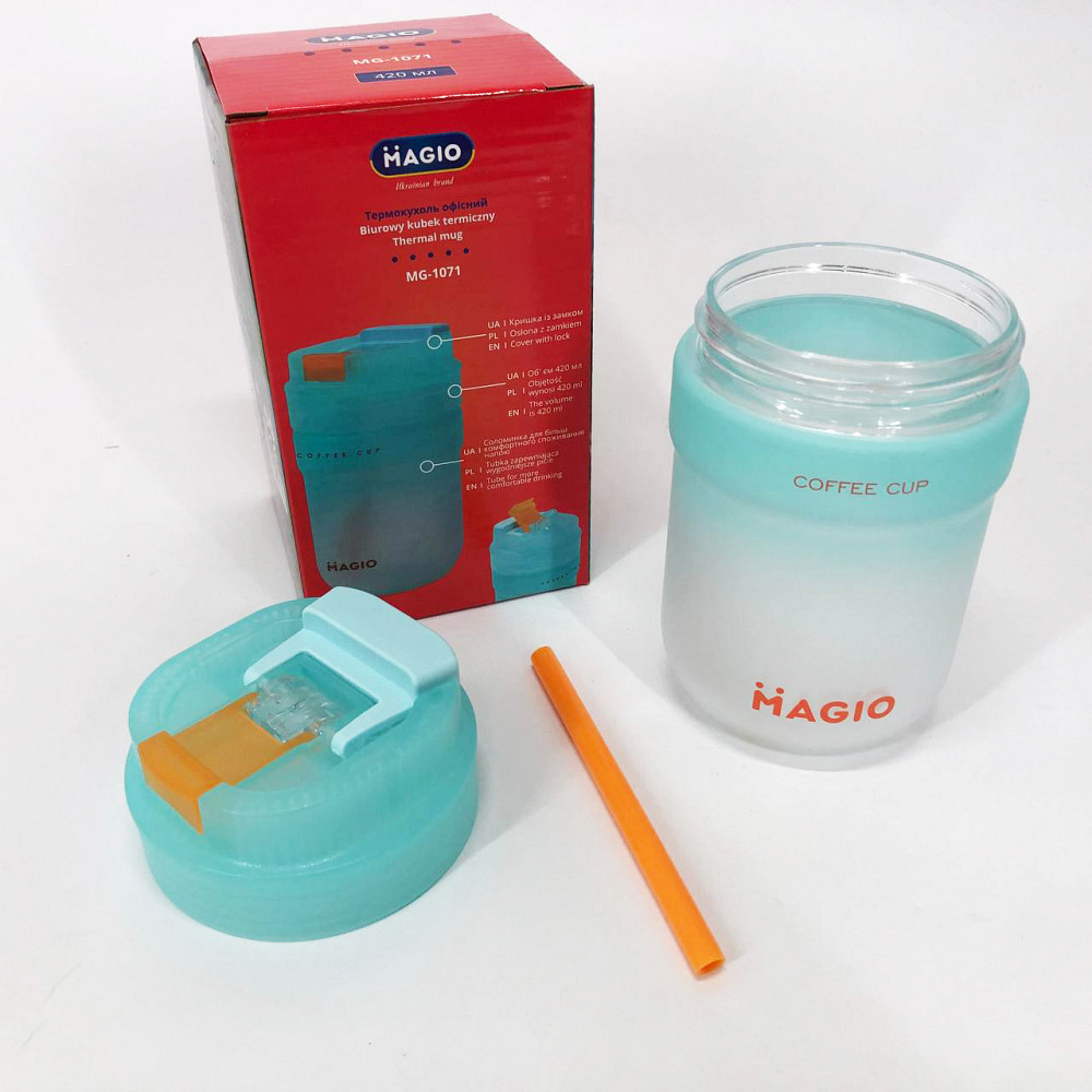 Вакуумный термокружка термос Magio MG-1071 420 мл, Термос для питьевой воды туристический RI-48 Львов - изображение 5