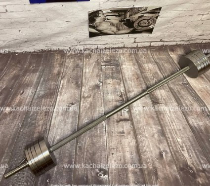 Штанга набірна 39 кг Гантелі, гирі, штанги та диски металеві диски Київ - фото 9