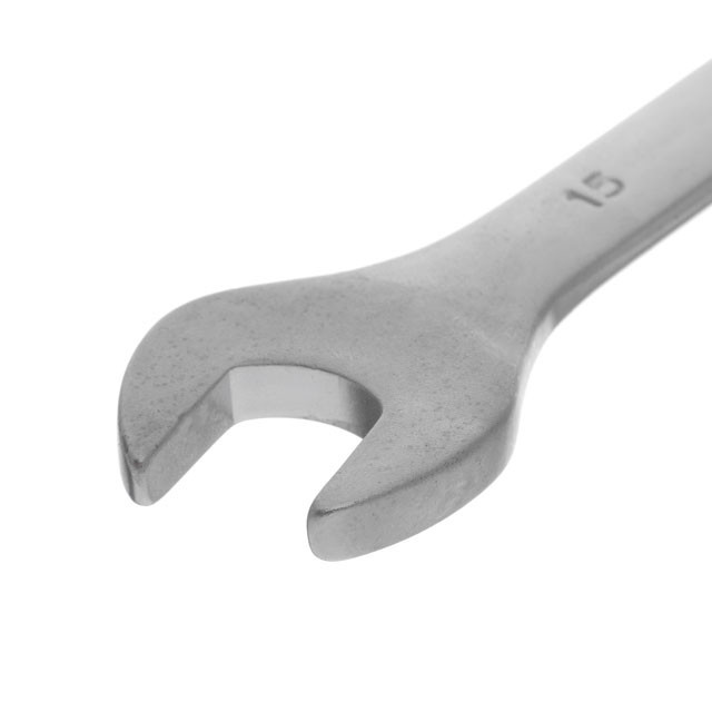 Ключ рожково-накидний, шарнірний, 15 мм,, Cr-V, покриття: сатин-хром INTERTOOL XT-1415 Київ - фото 2