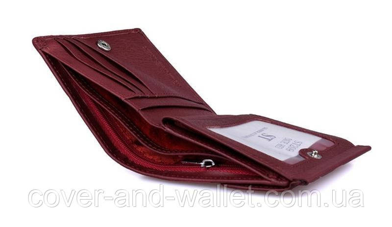 Маленький женский бумажник из натуральной кожи бордового цвета ST 209 Киев - изображение 6