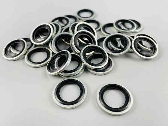 Шайба з гумовим кільцем NBR всередині 16 мм, для гідравліки, олії, води, повітря. Мукачево