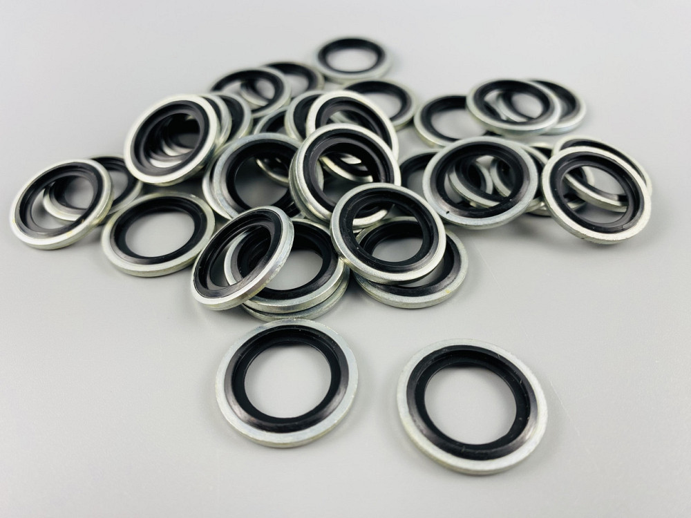 Шайба з гумовим кільцем NBR всередині 16 мм, для гідравліки, олії, води, повітря. Мукачево - фото 3