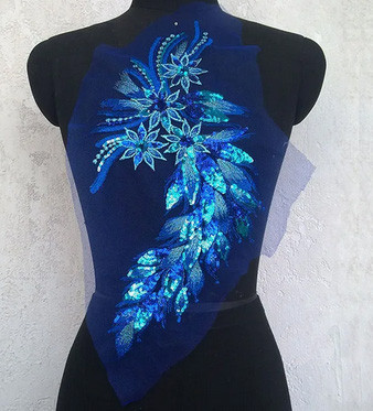 Аплікація пришивна для одягу Квіти Київ - фото 1