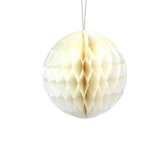 Шар соты бумажный 15 см бежевый Киев