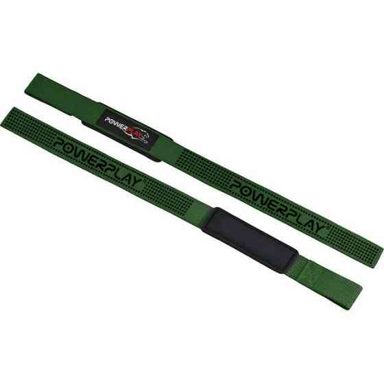 Лямки для тяги PowerPlay 7064 Lifting Gym Straps Зелені Кам'янське