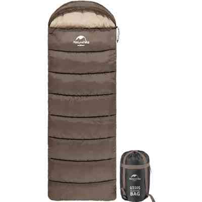 Спальний мішок Naturehike U150 NH20MSD07 Brown Left (6927595764381-L) Вінниця