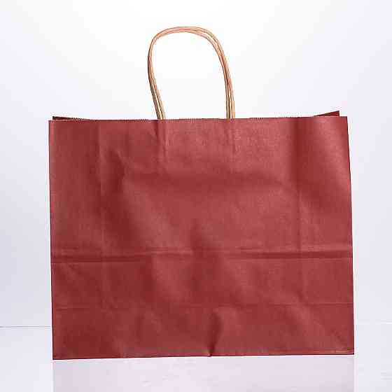 Набір подарункових крафтових пакетів з паперу 12 (шт.) гарні пакети для подарунків 31×12×25 (см) Червоний HP-10359-2R Київ