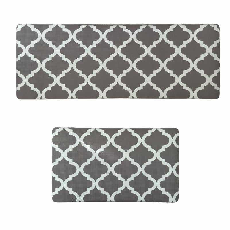 Набор коврики кухонные Lovely Svi 2 шт: 44 x74 x1см и 44 x119 x1см Серый Киев - изображение 1