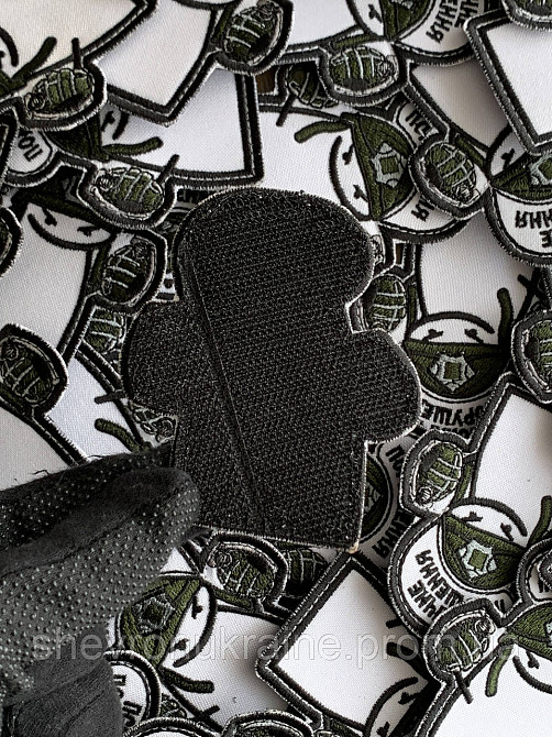 Шеврон ФЛОРК ПСИХ (Форма контурная. На липучке) Размер 8x7см Киев - изображение 7