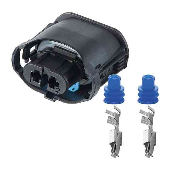 Разъем коннектор 2-кон., Автолампа Н8, Н, Н27 Угл, 1-1355668-2, TE Германия универс., BMW Киев