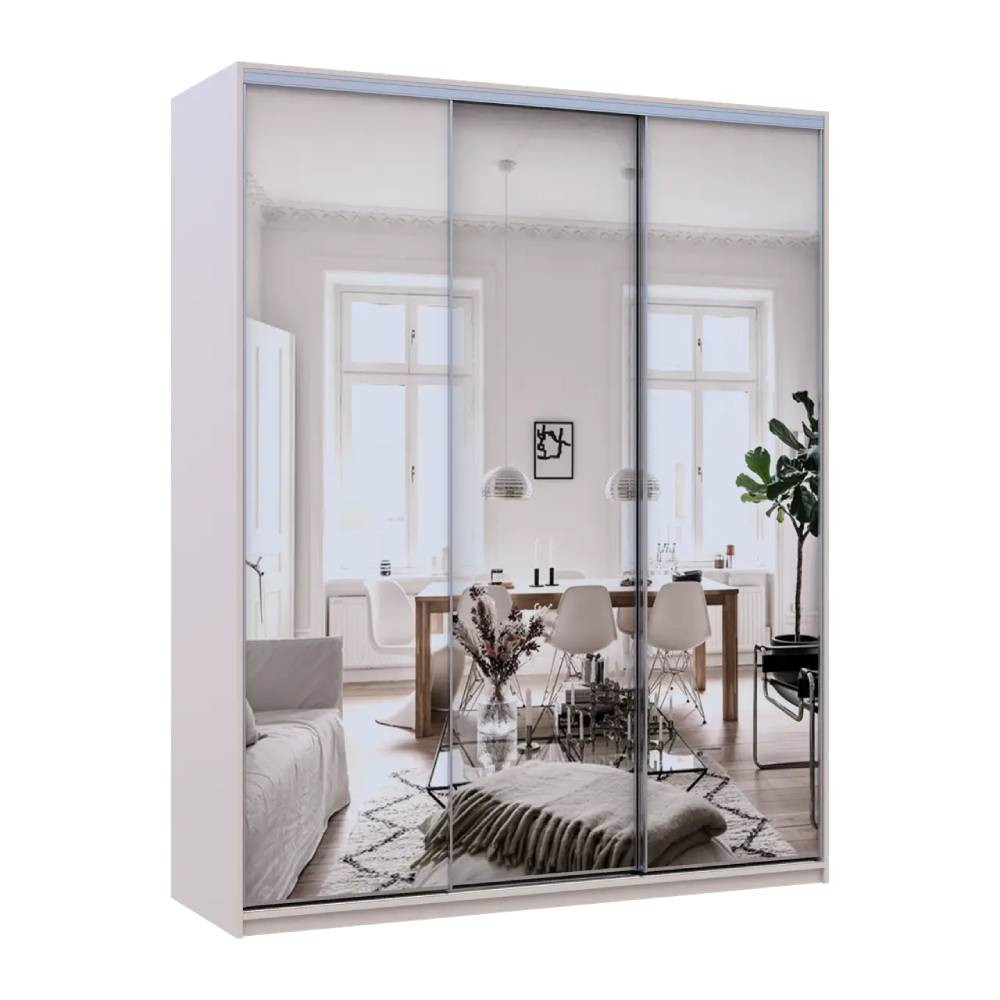 Шкаф-купе Doros Сити Лайт Кашемир 3 зеркала 180х60х225 (80736374) Днепр - изображение 2