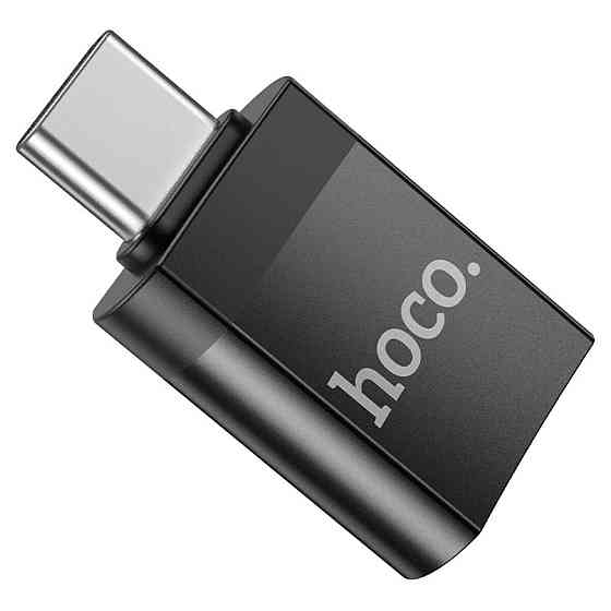 Кабель-перехiдник HOCO UA17 Type-C male to USB female USB3.0 adapter Black Київ