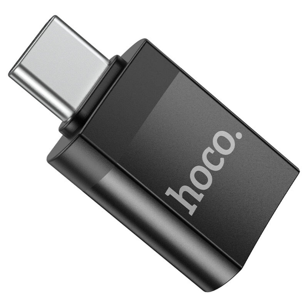 Кабель-перехiдник HOCO UA17 Type-C male to USB female USB3.0 adapter Black Київ - фото 4