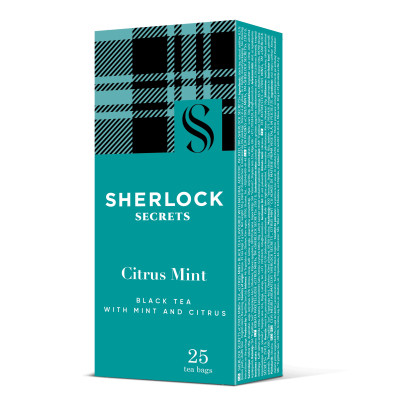 Чай Sherlock Secrets Citrus Mint черный 25х2 г (shs.01138) Винница - изображение 1