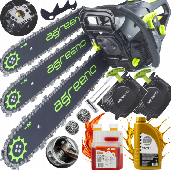 Бензопила ланцюгова 5.7к.с 58см³ AGREENO (Польща) Київ