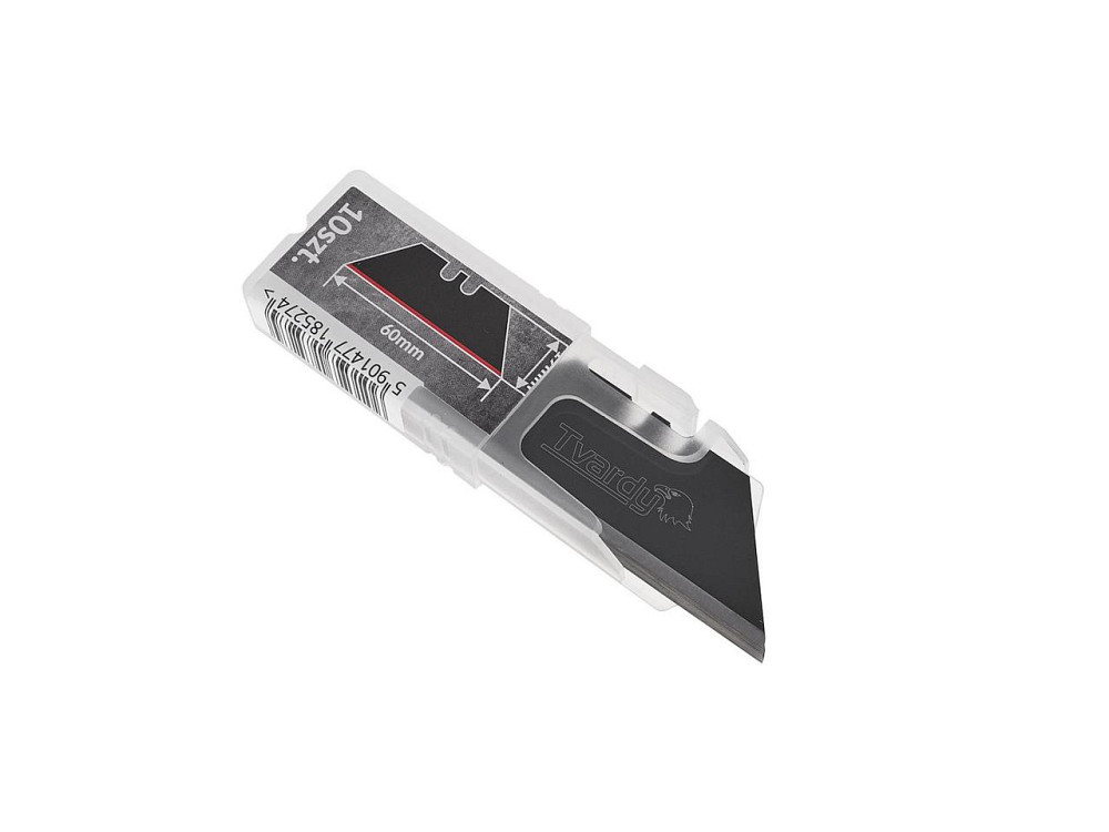 Леза трапецієвидні "Tvardy" 60x19x0,6 мм SK2H чорні (10 шт.) Киев - изображение 4