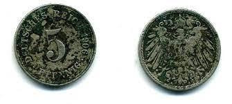 5 пфеннігів 1906 A - Німеччина Полтава - фото 1