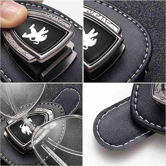 Автомобільний тримач, кліпса на сонцезахисний козирок для окулярів, карток з емблемою Peugeot Луцк