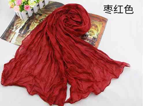 Женский шарфик бордовый - размер шарфа 170*40см, хлопок, полиэстер Киев