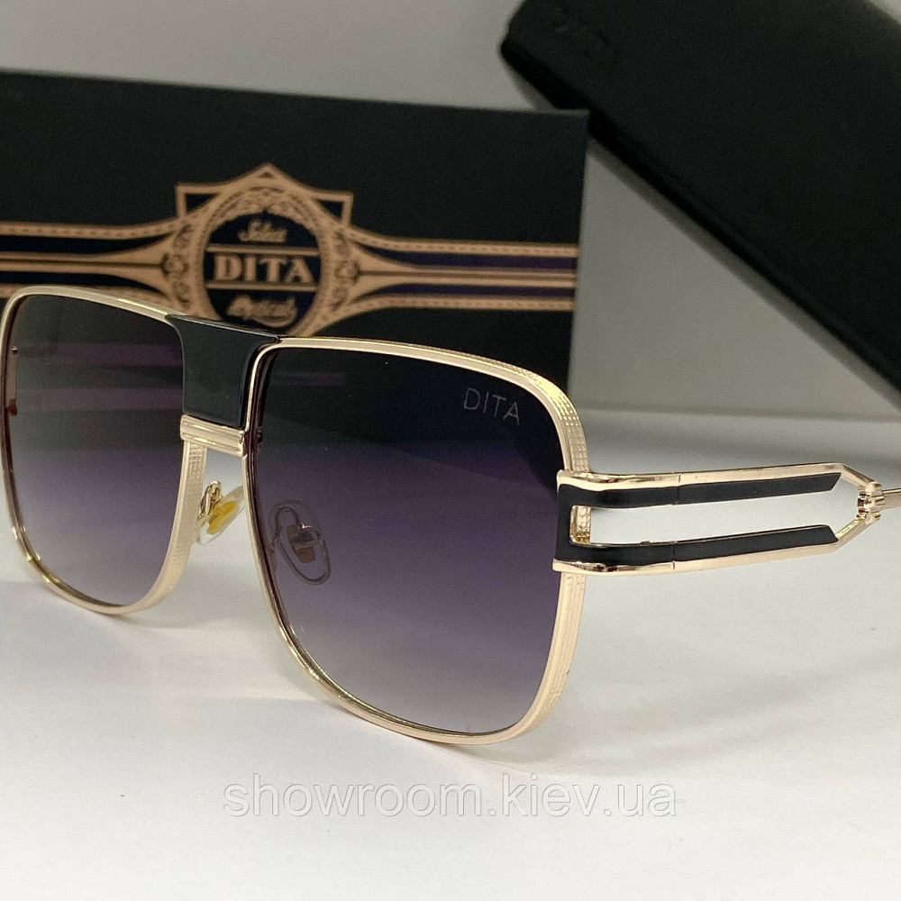 Чоловічі сонцезахисні окуляри Dita (9005) gold Київ - фото 4