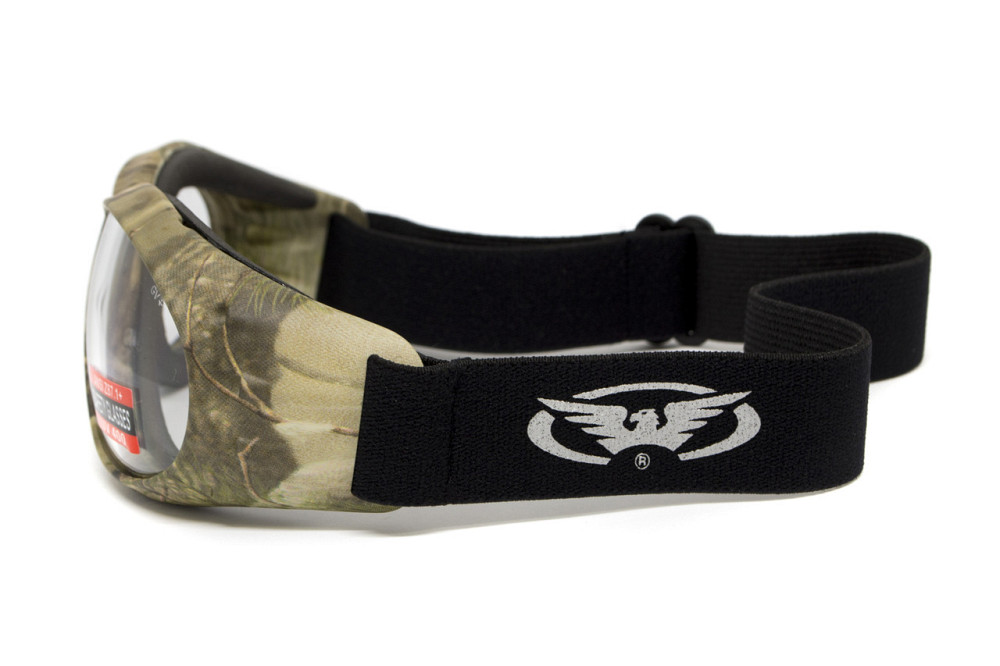 Окуляри захисні з ущільнювачем Global Vision Eliminator Camo Forest (clear), прозорі в камуфльованій оправі Запорожье - изображение 2