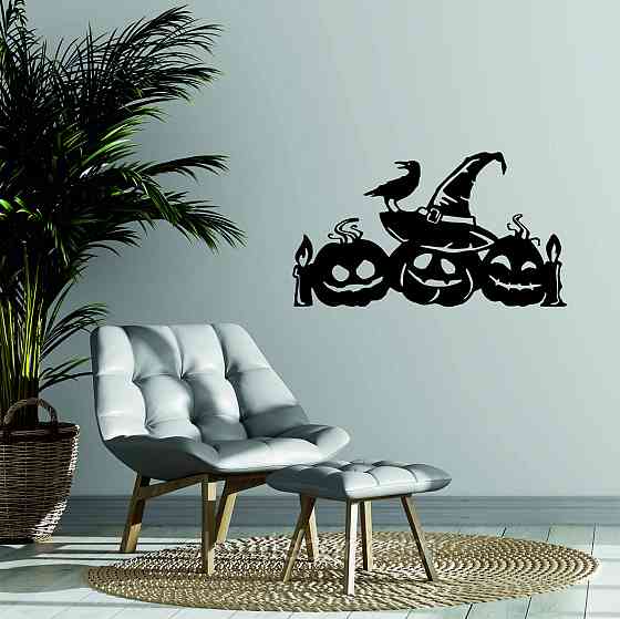 Декоративне настінне Панно «Хелловін - гарбузи», Декор на стену Київ