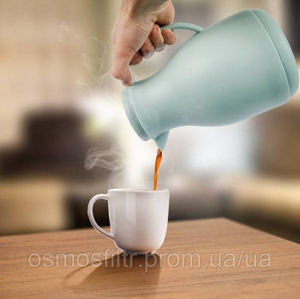 Термос/кувшин Axentia 1л с кнопкой зеленый стеклянная колба 17х24х14 см (135292) Киев - изображение 2