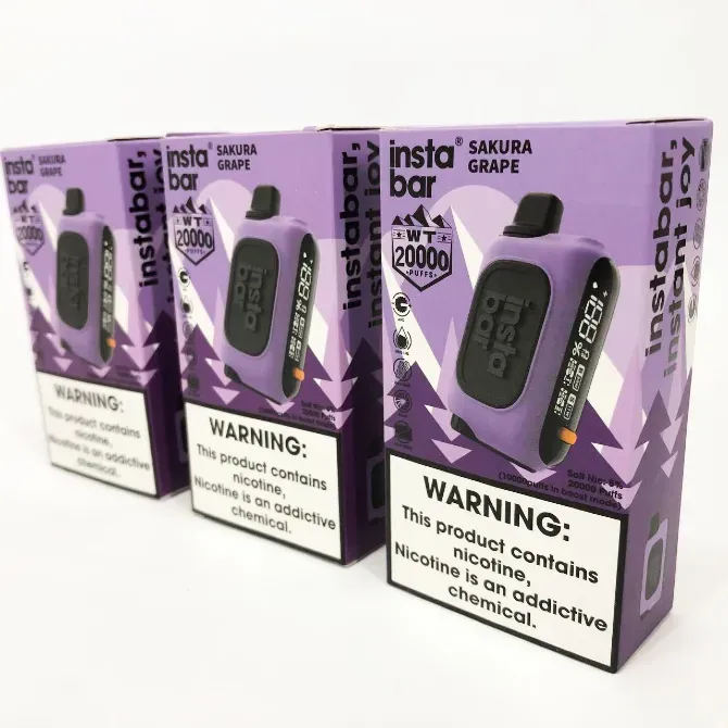 Сакура з Виноградом • Цигарка InstaBar WT 20000 тяг Дніпро - фото 3
