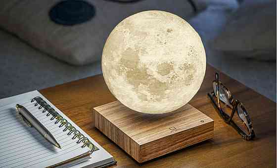 Левітуюча лампа на акумуляторі Gingko Moon, дерево горіх | G019WT Рівне