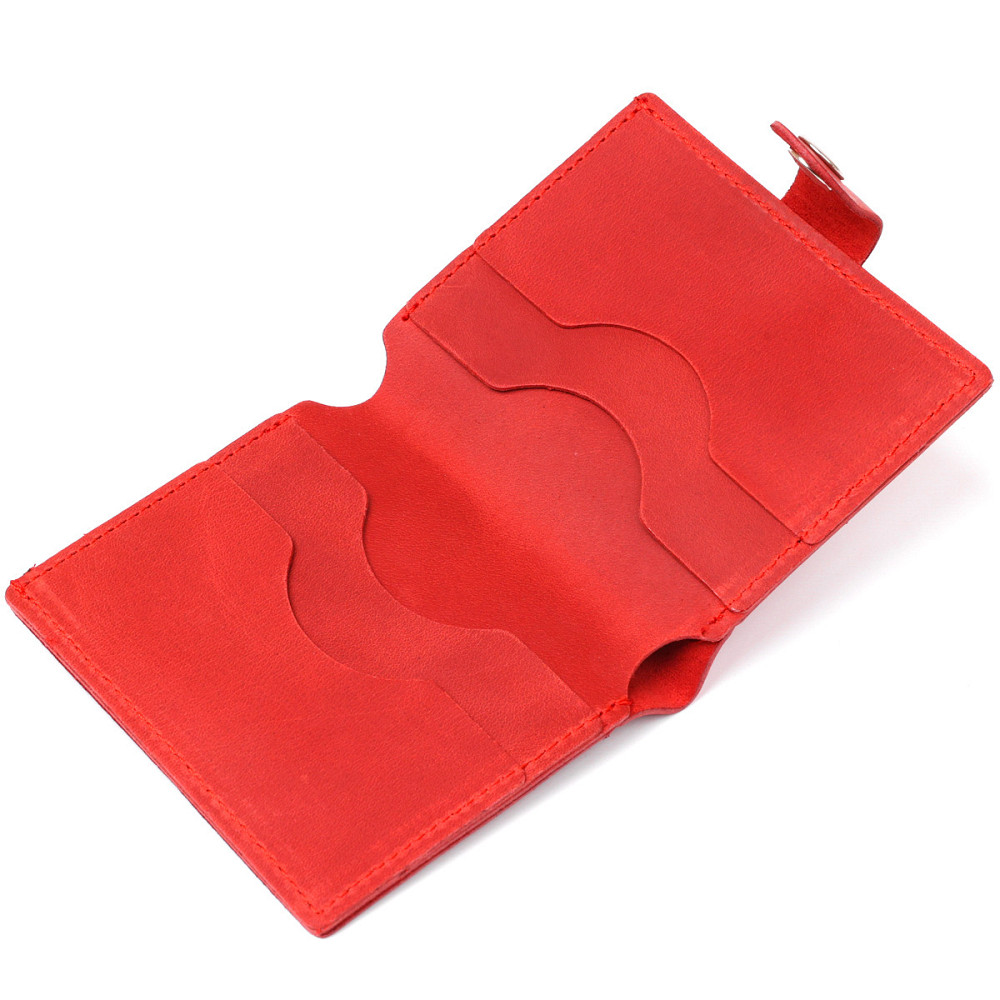 Женское матовое небольшое портмоне Красный (SHVIGEL) Киев - изображение 10