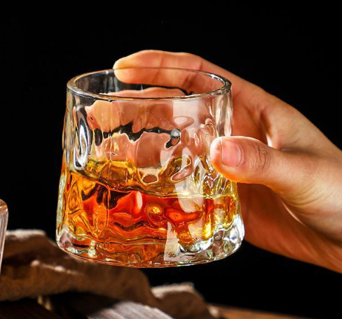 Келих-доф для віскі, що обертається на дерев'яній підставці, склянка Дзиґа Кременчук - фото 10