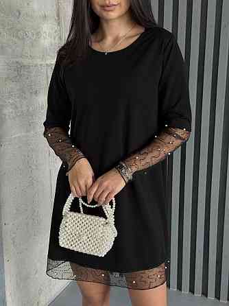 Женское вечернее романтичное платье с пайетками и жемчужинами 50/52 Одесса