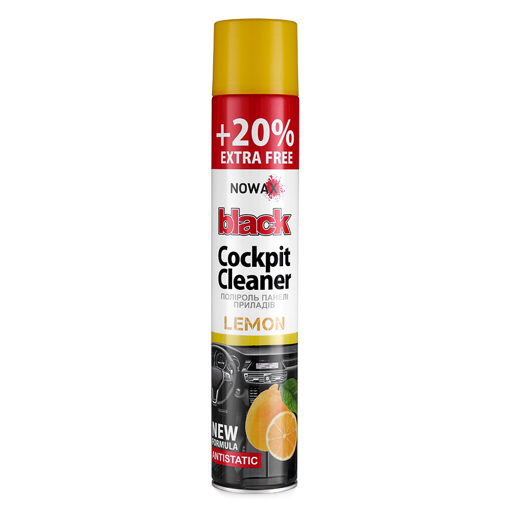 Полироль для панели приборов Nowax Cockpit Cleaner Spray Лимон, 750мл Львов - изображение 1