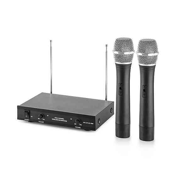 VHF-2-H 2-канальний комплект бездротових мікрофонів VHF 2 ручні мікрофони 100 м 2 ручні мікрофони Рівне