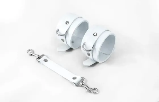 Наручники Feral Feelings - Hand Restraints White, натуральна шкіра Львов