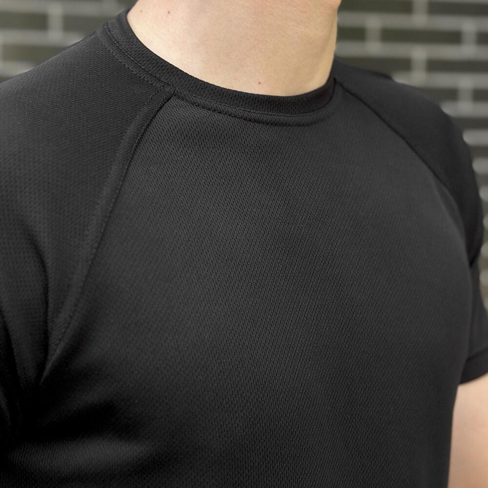 Тактична мілітарі футболка кулмакс чорна чоловіча Pobedov Ergo Київ - фото 6