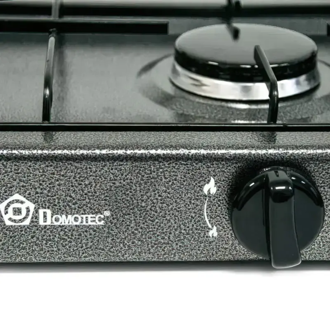 Настольная газовая плита Domotec MS-6603 с 3 конфорками — удобная модель в сером корпусе для кухни Одесса - изображение 9